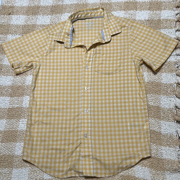 👜$3-Cat & Jack size 6 blue jeans and 6/7 button up shirt set. #351 - Picture 8 of 9